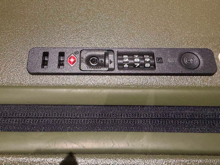 July Checked CaseSafe lock close up