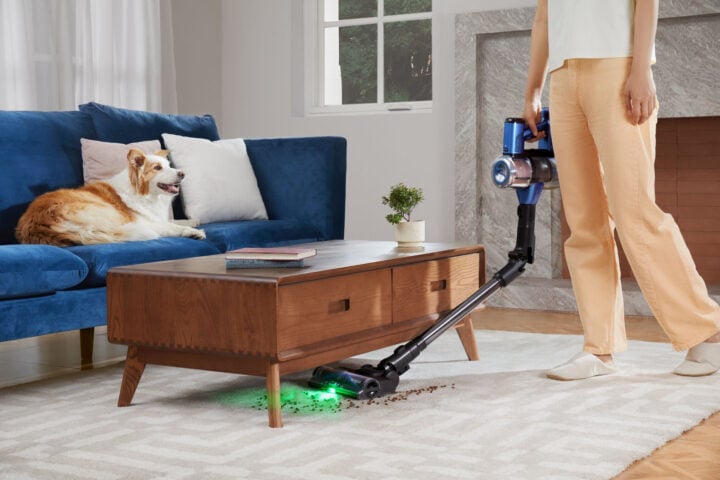 Tineco PURE ONE P50 Pro vacuuming under table