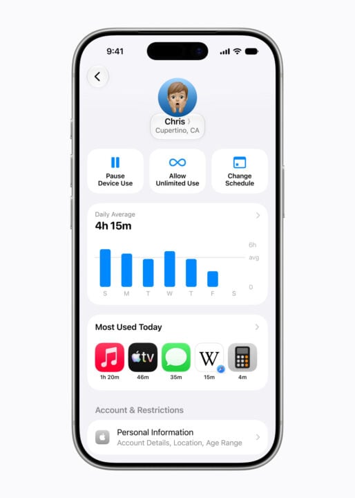 Apple screen time iOS 27 preview