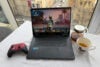 Gigabyte Gaming A16 laptop with controller