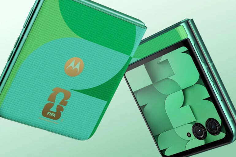 Snazzy FIFA World Cup Moto Razr looks cool, but is only overseas