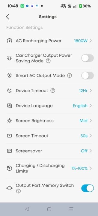 Anker SOLIX C2000 Gen 2 app
