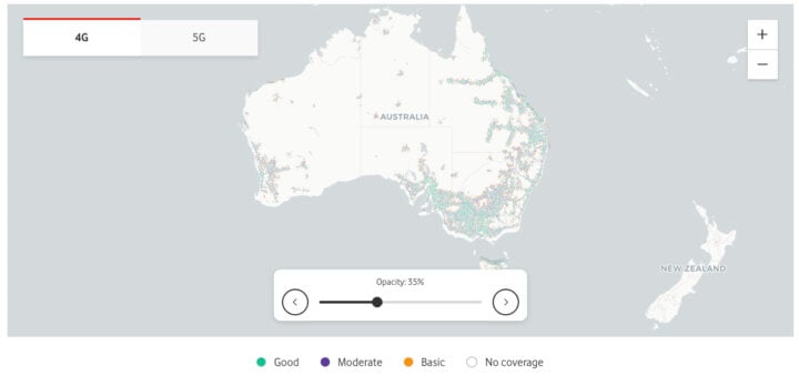 Vodafone coverage map