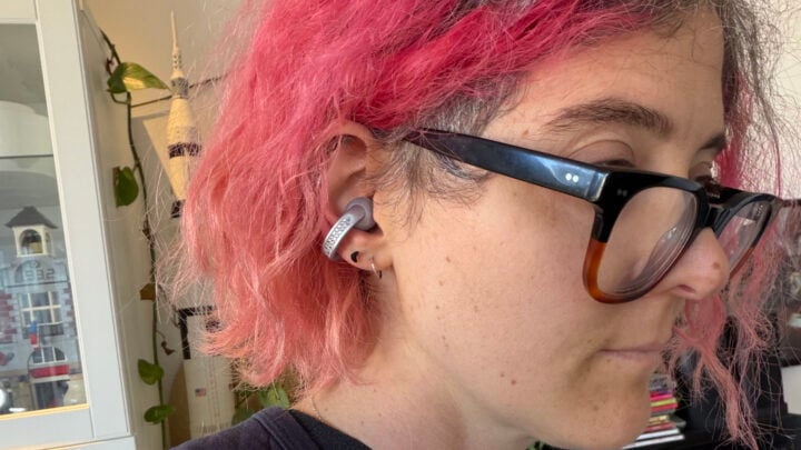 Alice wearing Swarovski Moto Buds Loop