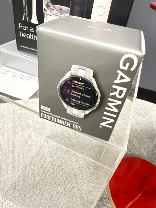 Garmin Forerunner 965 sports watch in retail packaging