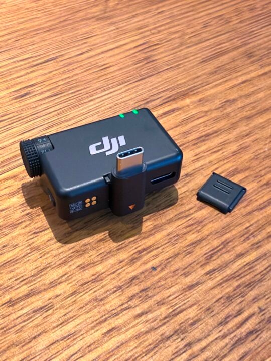 DJI Mic Mini 2 receiver with USB-C attachment