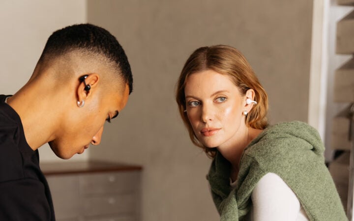 Hisense HiClips worn by models