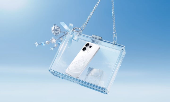 Oppo Reno 16 Pro stylised handbag graphic