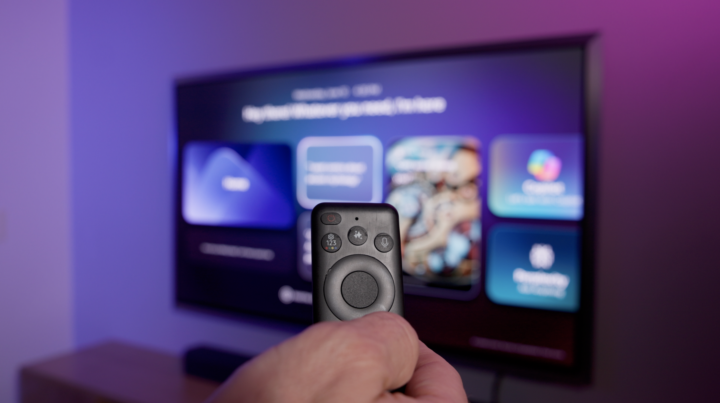 Vision AI button shown on remote control