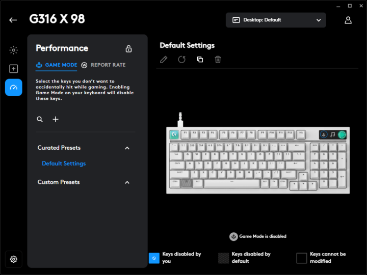 Logitech G316 X software