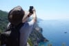 Angus taking photo of horizon
