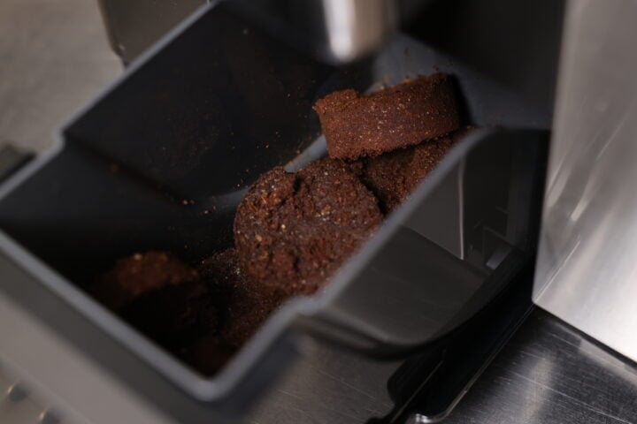 Used coffee bean waste pucks