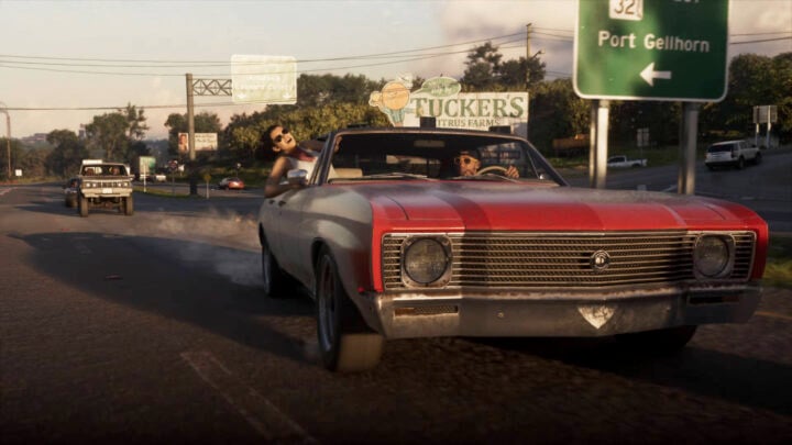 Lucia and Jason driving in GTA 6