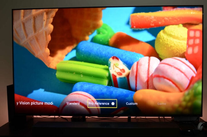 Hisense TV demo Dolby Vision 2 Pro Reference mode