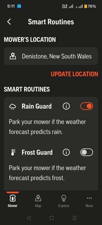 Rain guard
