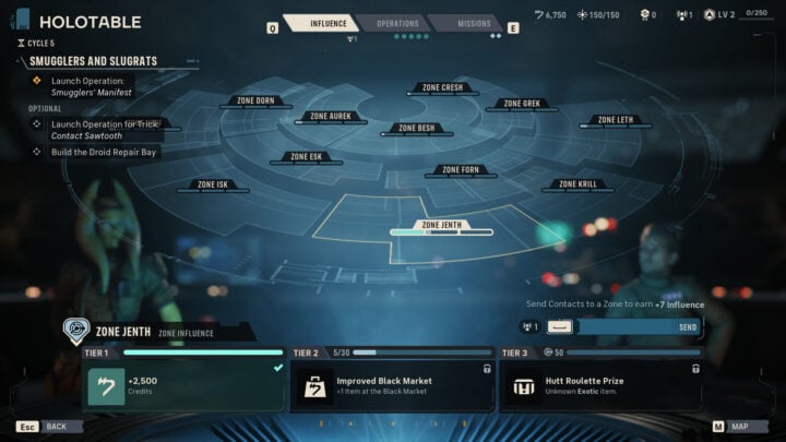 Star Wars Zero Company holotable view