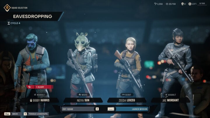 Star Wars Zero Company squad injury