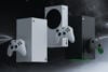 Three Xbox Series consoles black and white colours