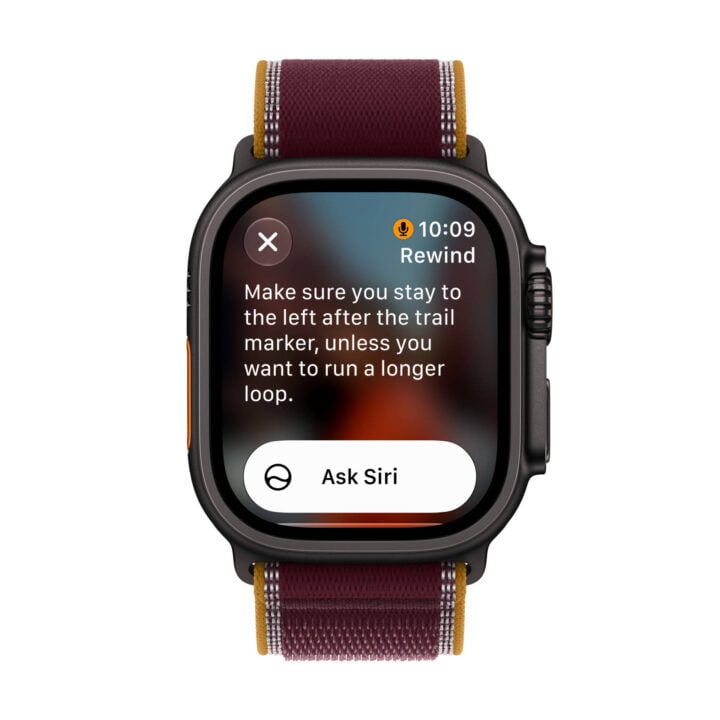 Apple Watch Ultra 4 displaying Live Rewind recap