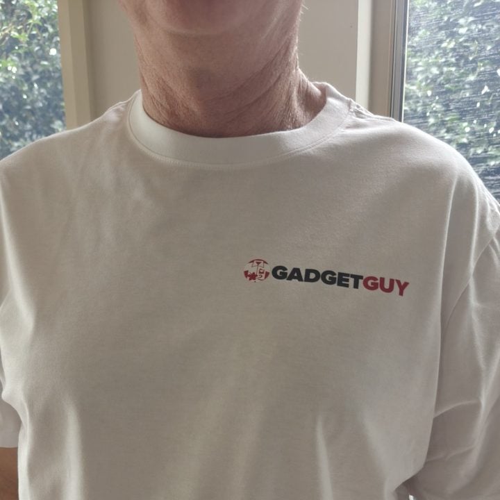 GadgetGuy white shirt