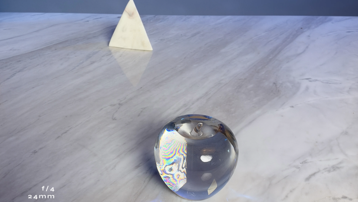 Dynamic aperture test shot