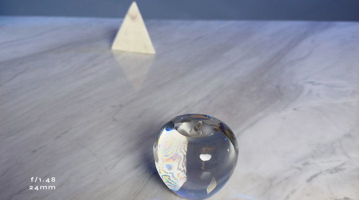 Dynamic aperture test shot