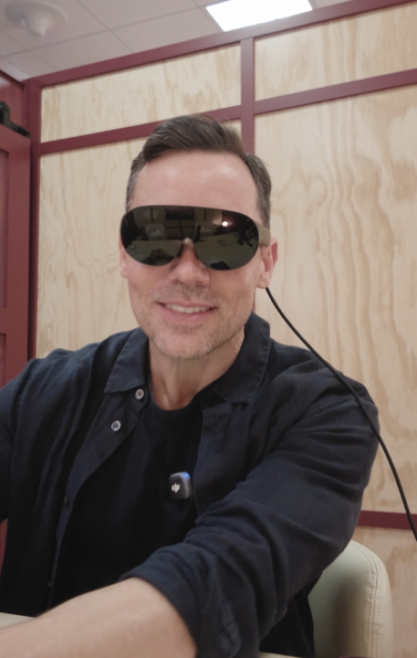 Meta VR Glasses worn by val