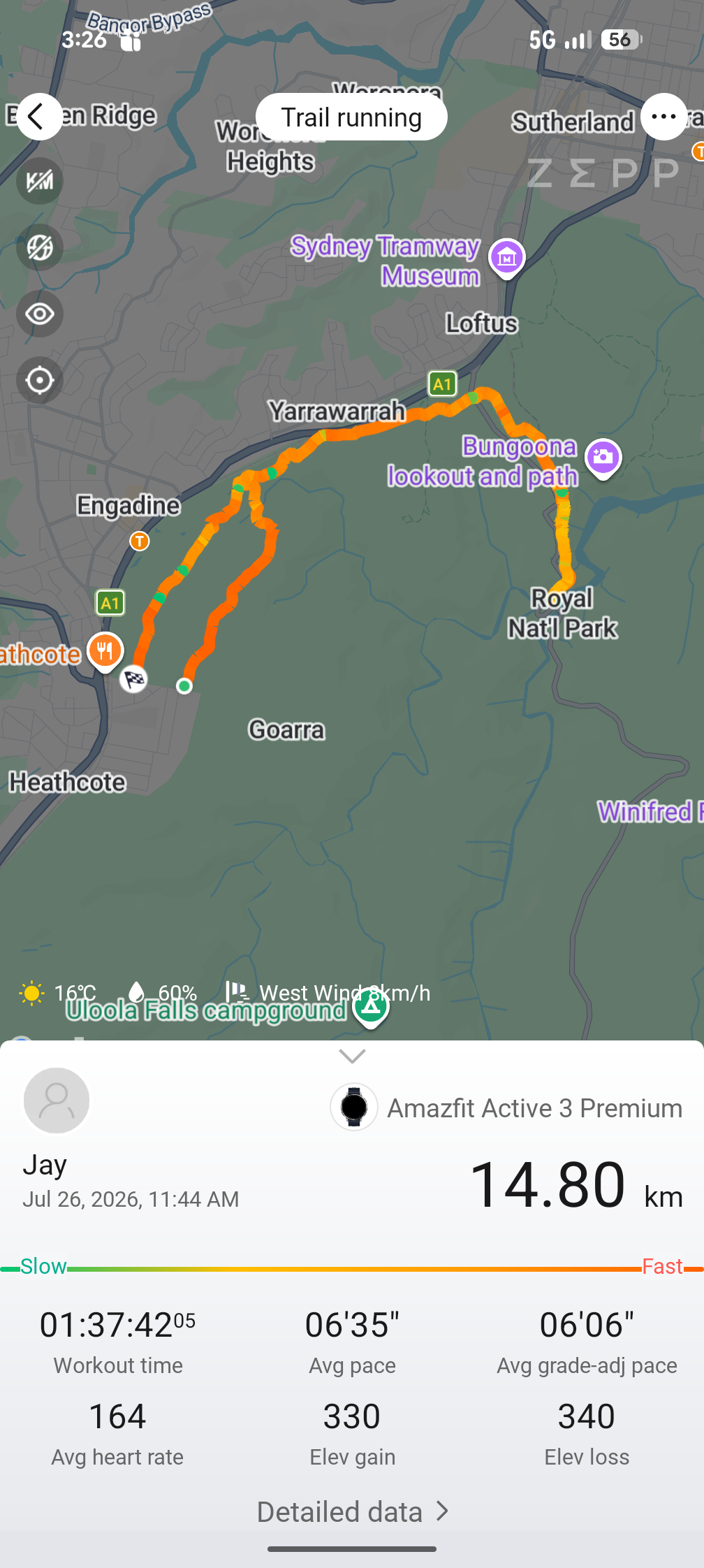 Amazfit Active 3 Premium test run date