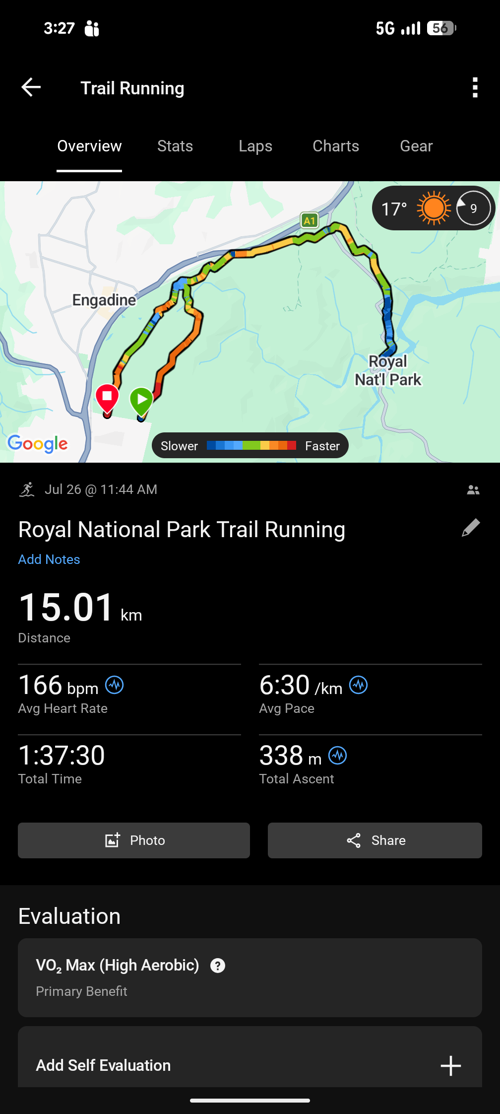 Test run date