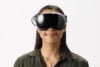 Woman wearing Steam Frame VR headset