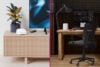 eero 7 routers TV cabinet and office collage