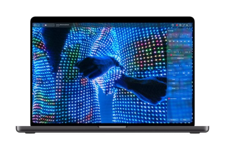 MacBook Pro with PROLED XDR Display running Pixelmator Pro