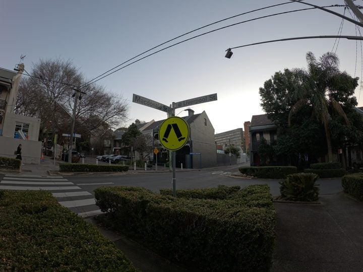 Street scene shot by GoPro Mission 1 Pro