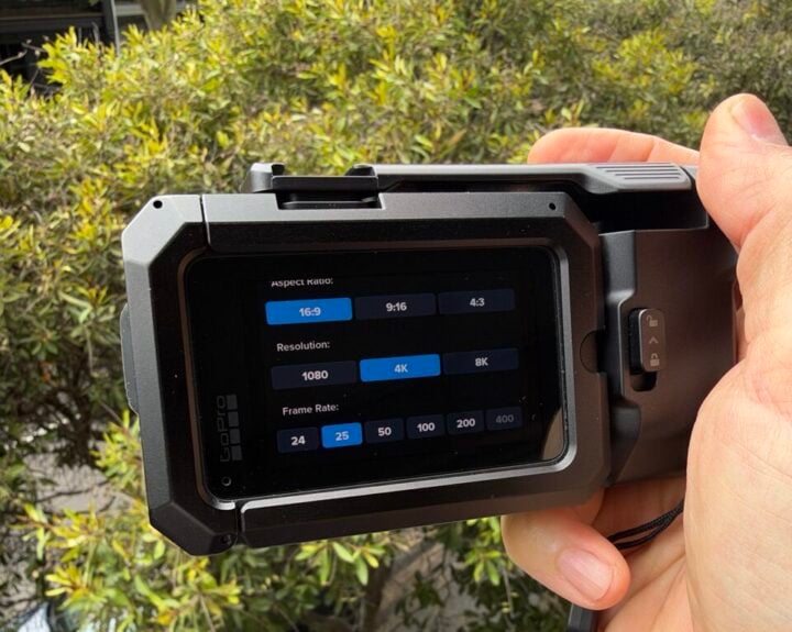 GoPro Mission 1 Pro menus