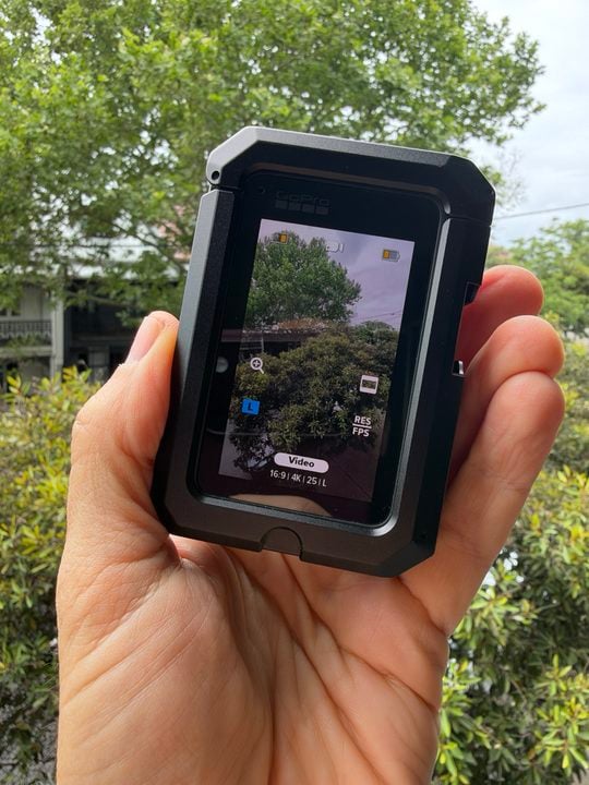 GoPro Mission 1 Pro in vertical shooting mode