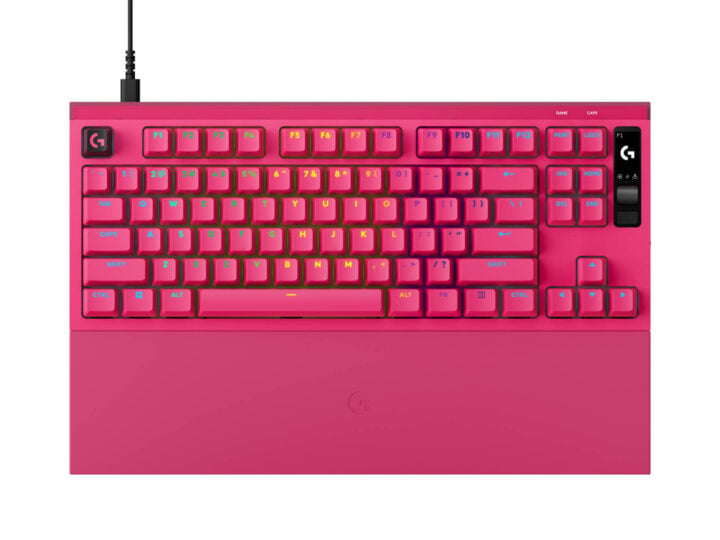 Logitech PRO X2 Rapid Magenta keyboard