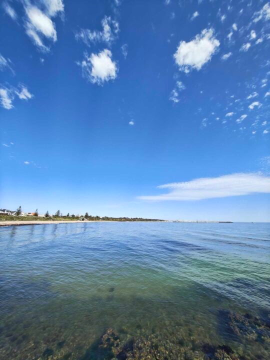 Ultrawide beach photo